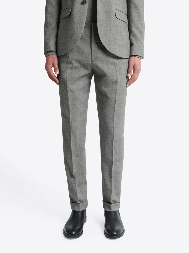 Pantalon de costume regular chiné