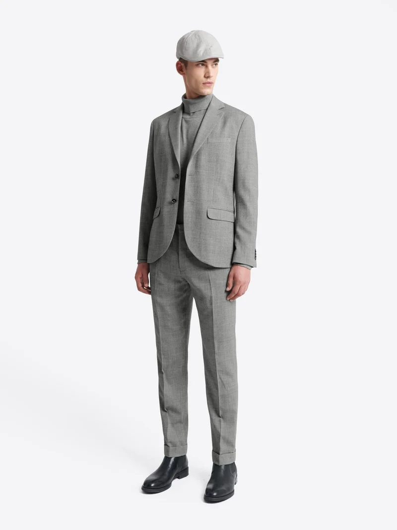 Pantalon de costume regular chiné