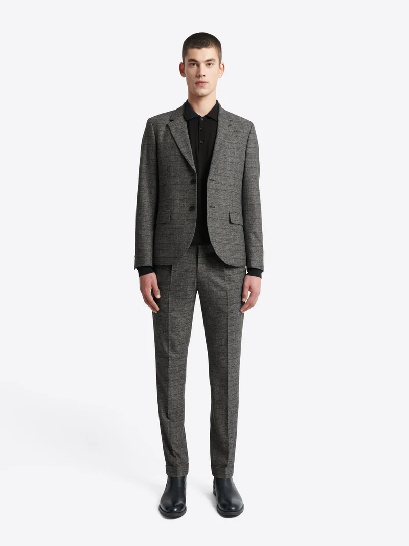 Pantalon de costume strech à carreaux