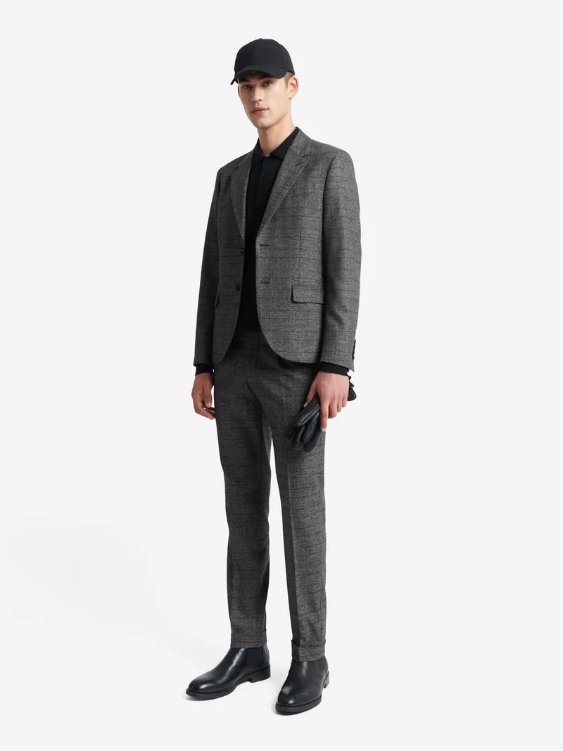 Pantalon de costume strech à carreaux
