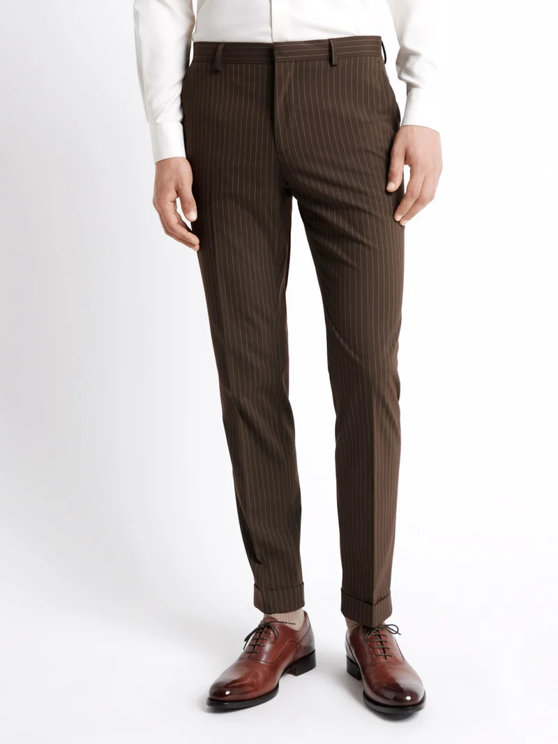 Pantalon de costume en matière recyclée