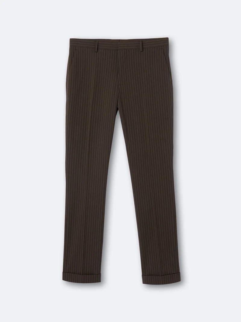 Pantalon de costume en matière recyclée