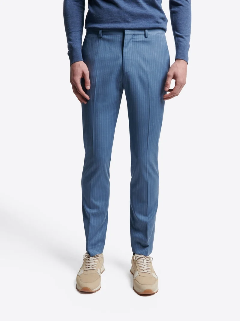 Pantalon de costume slim jogpant rayé