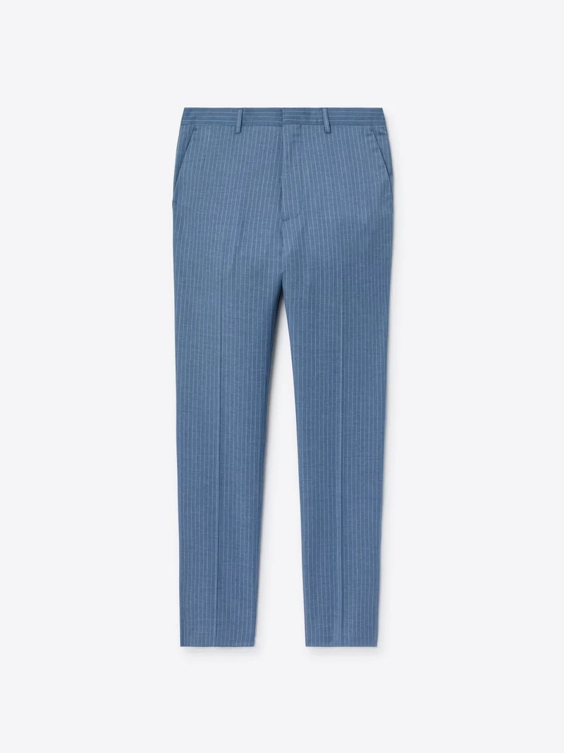 Pantalon de costume slim jogpant rayé