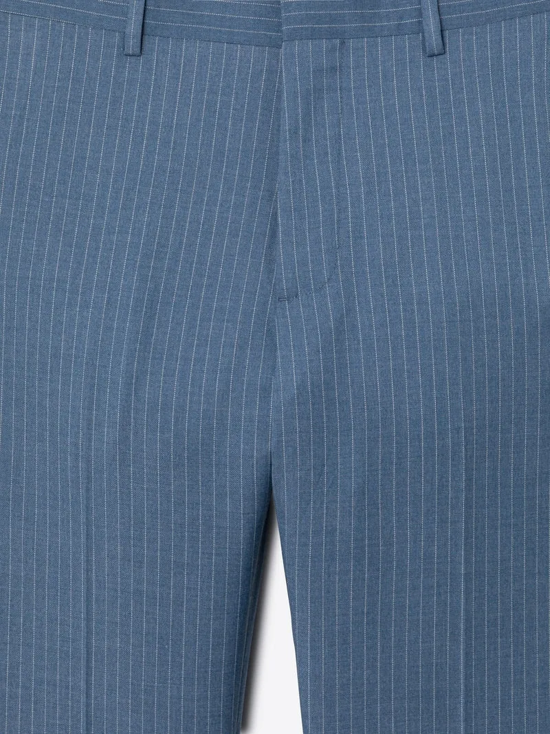 Pantalon de costume slim jogpant rayé