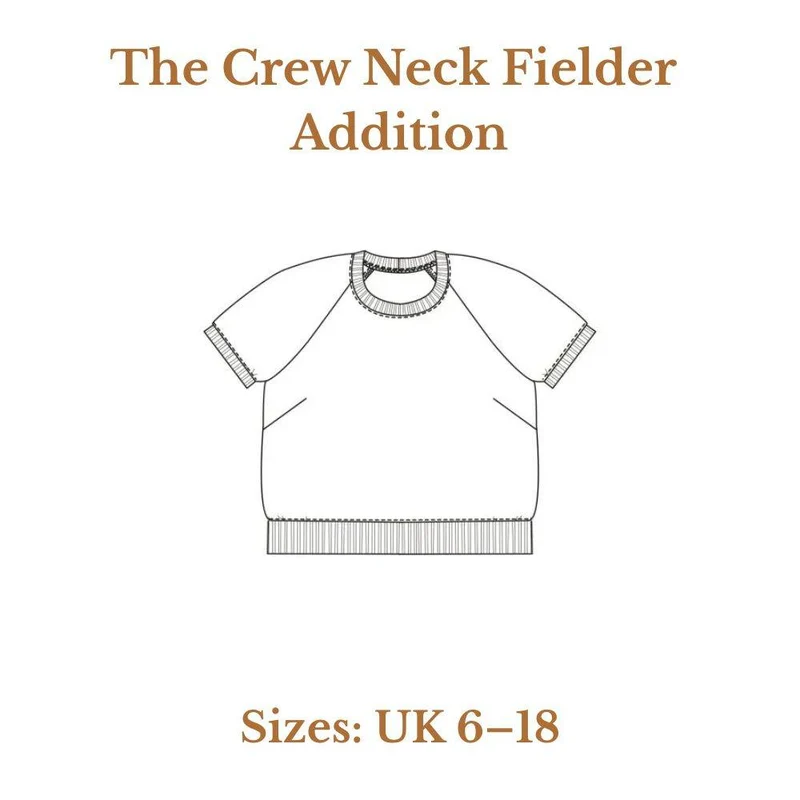 PATRON DE COUTURE PDF | The Crew Neck Fielder Addition | Merchant & Mills | UK 6–18
