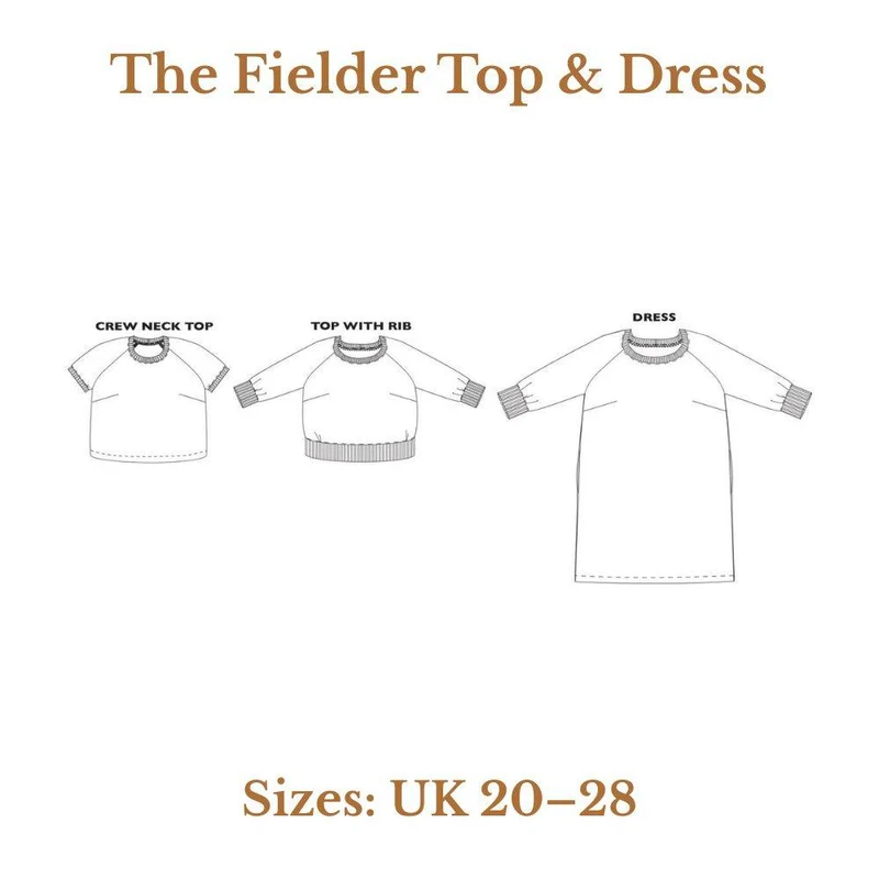 PATRON DE COUTURE PDF | The Fielder Haut & Robe | Merchant & Mills | UK 20–28