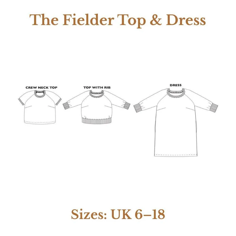 PATRON DE COUTURE PDF | The Fielder Haut & Robe | Merchant & Mills | UK 6–18