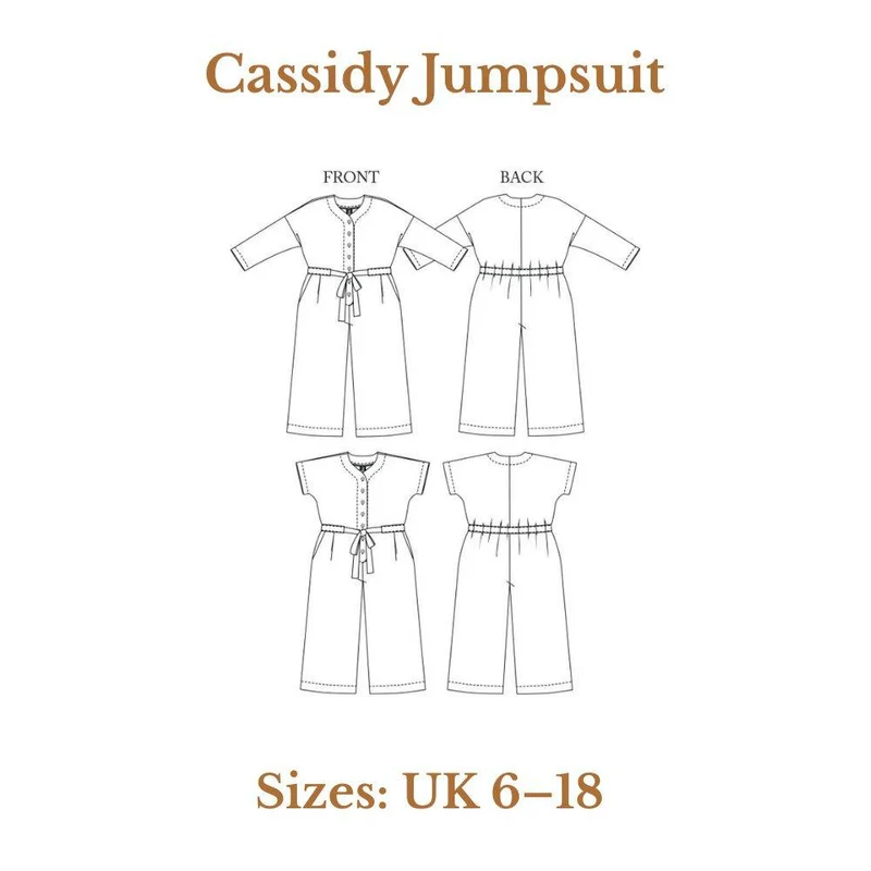 PATRON DE COUTURE PDF | Combinaison Cassidy | Merchant & Mills | UK 6–18