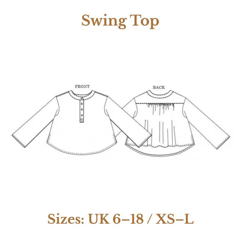 PATRON DE COUTURE PDF | Haut Swing | Merchant & Mills | UK 6–18 / XS–L