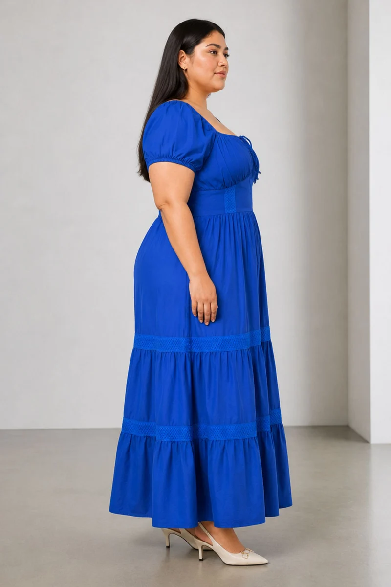 Opel|Cotton Tiered Maxi Dress