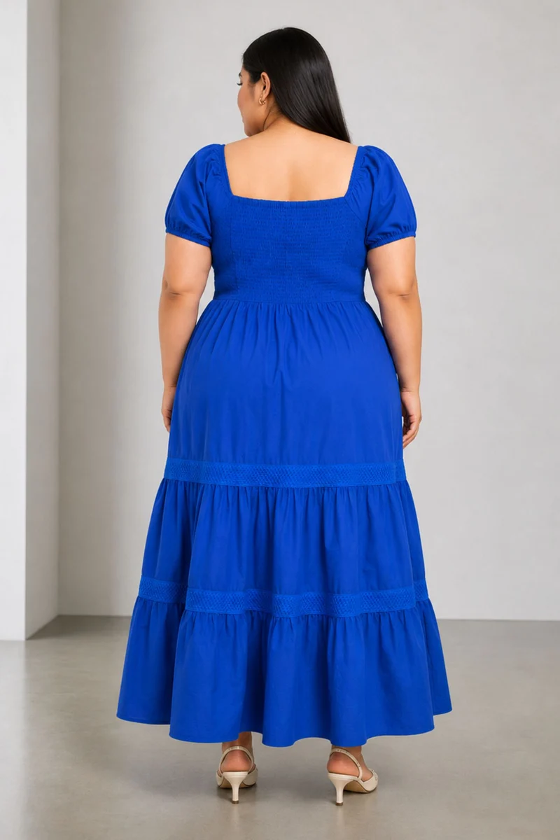 Opel|Cotton Tiered Maxi Dress