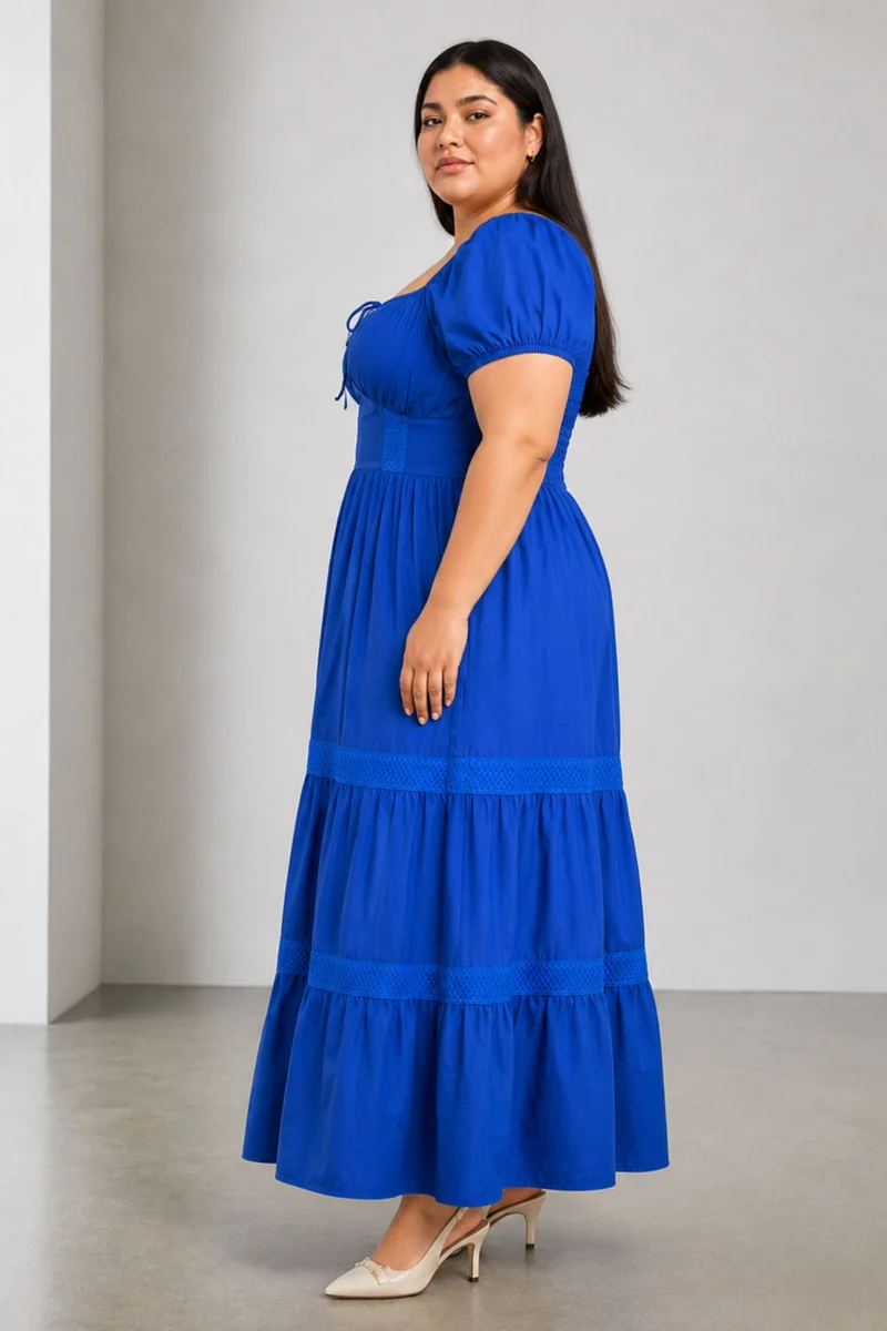 Opel|Cotton Tiered Maxi Dress