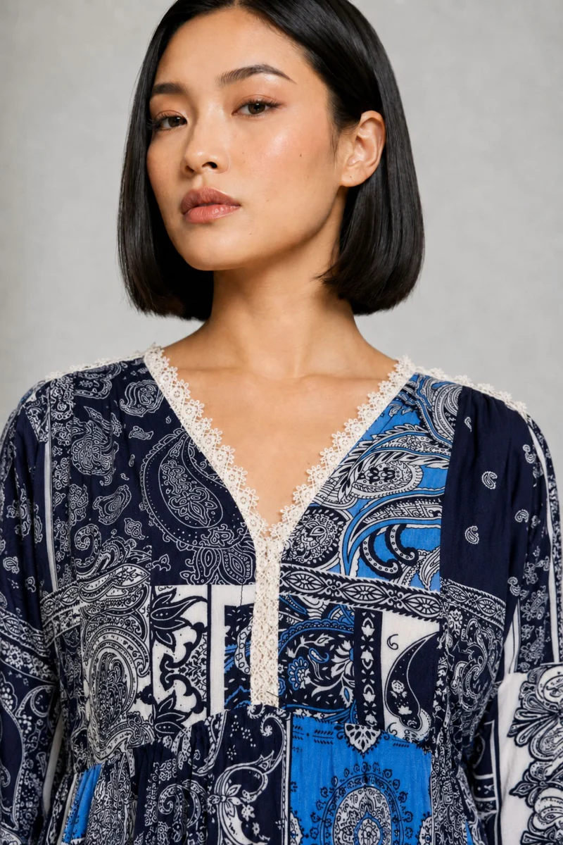 Corin|Viscose Printed Maxi Dress