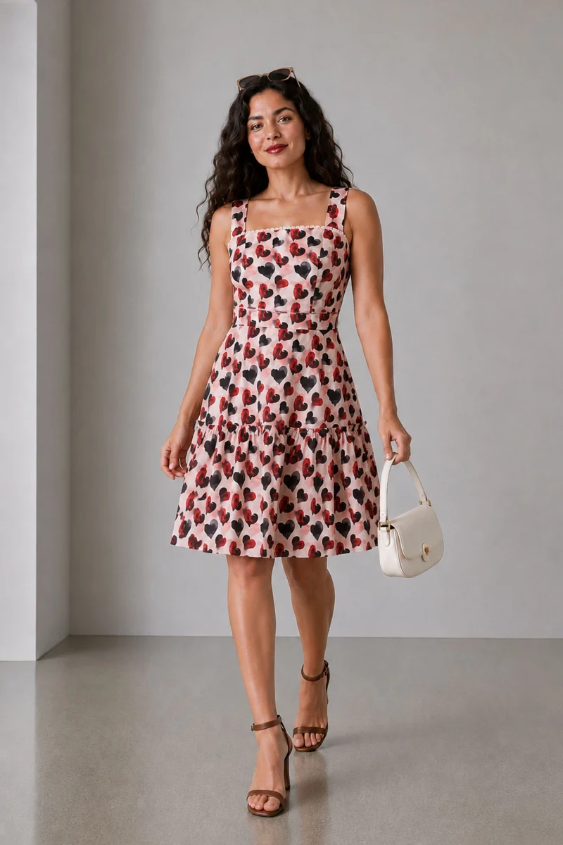 Ravin|Cotton Fit Flare Mini Dress