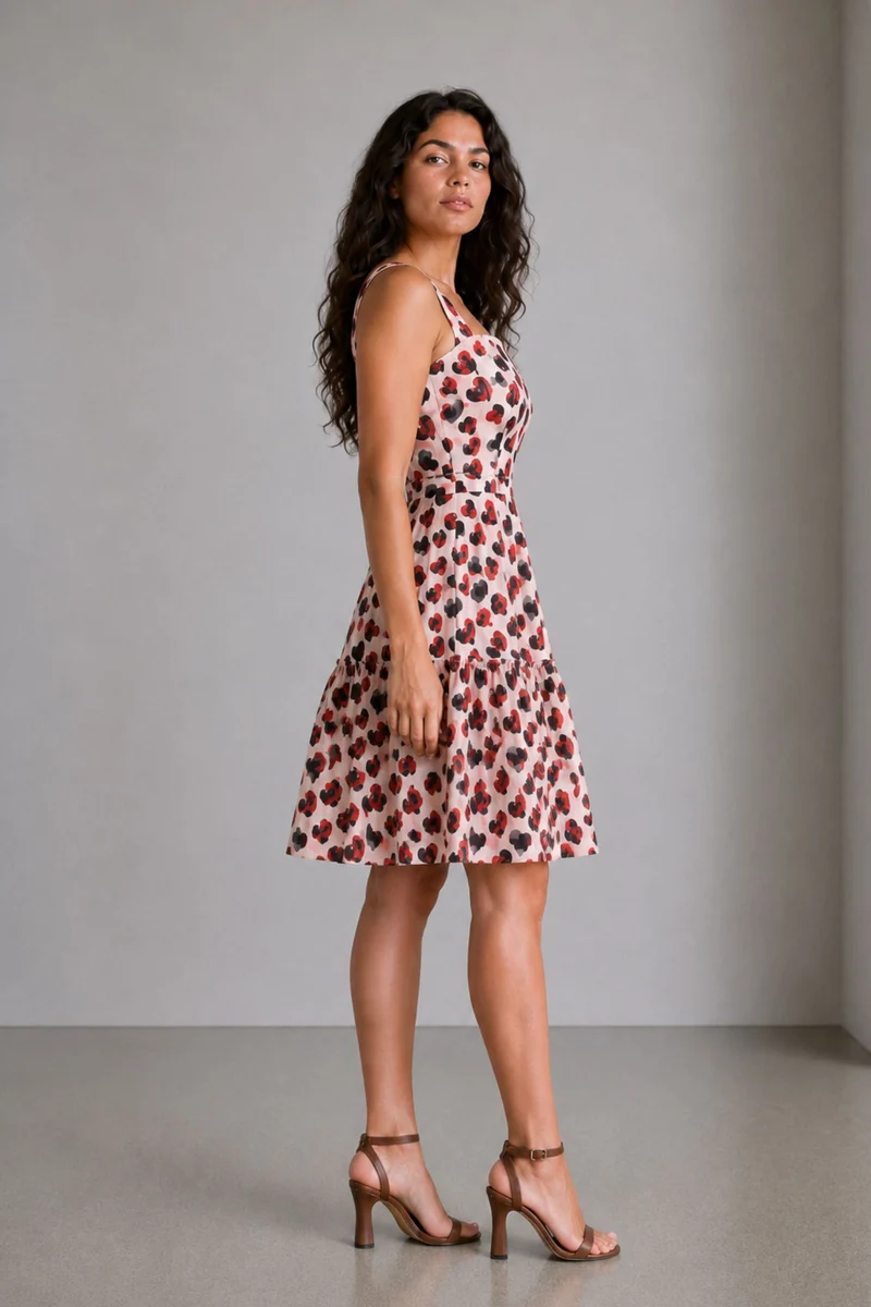 Ravin|Cotton Fit Flare Mini Dress