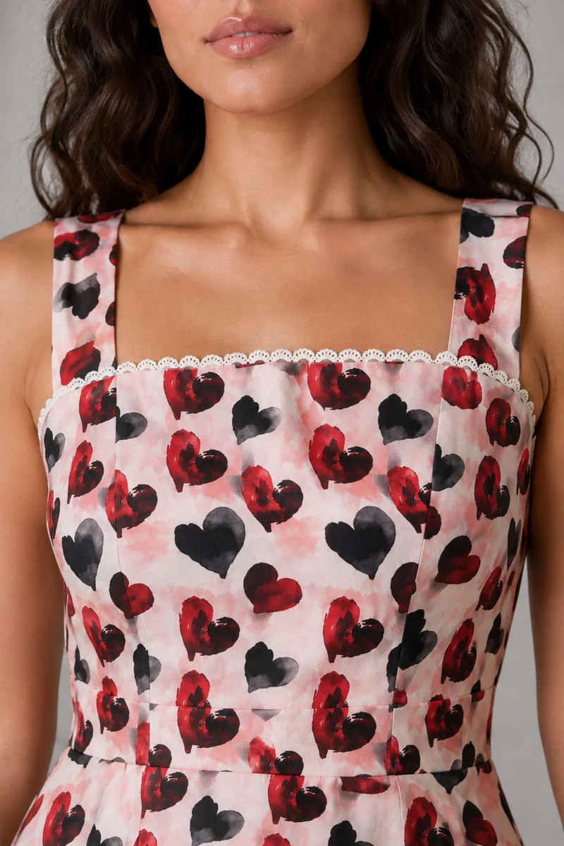 Ravin|Cotton Fit Flare Mini Dress