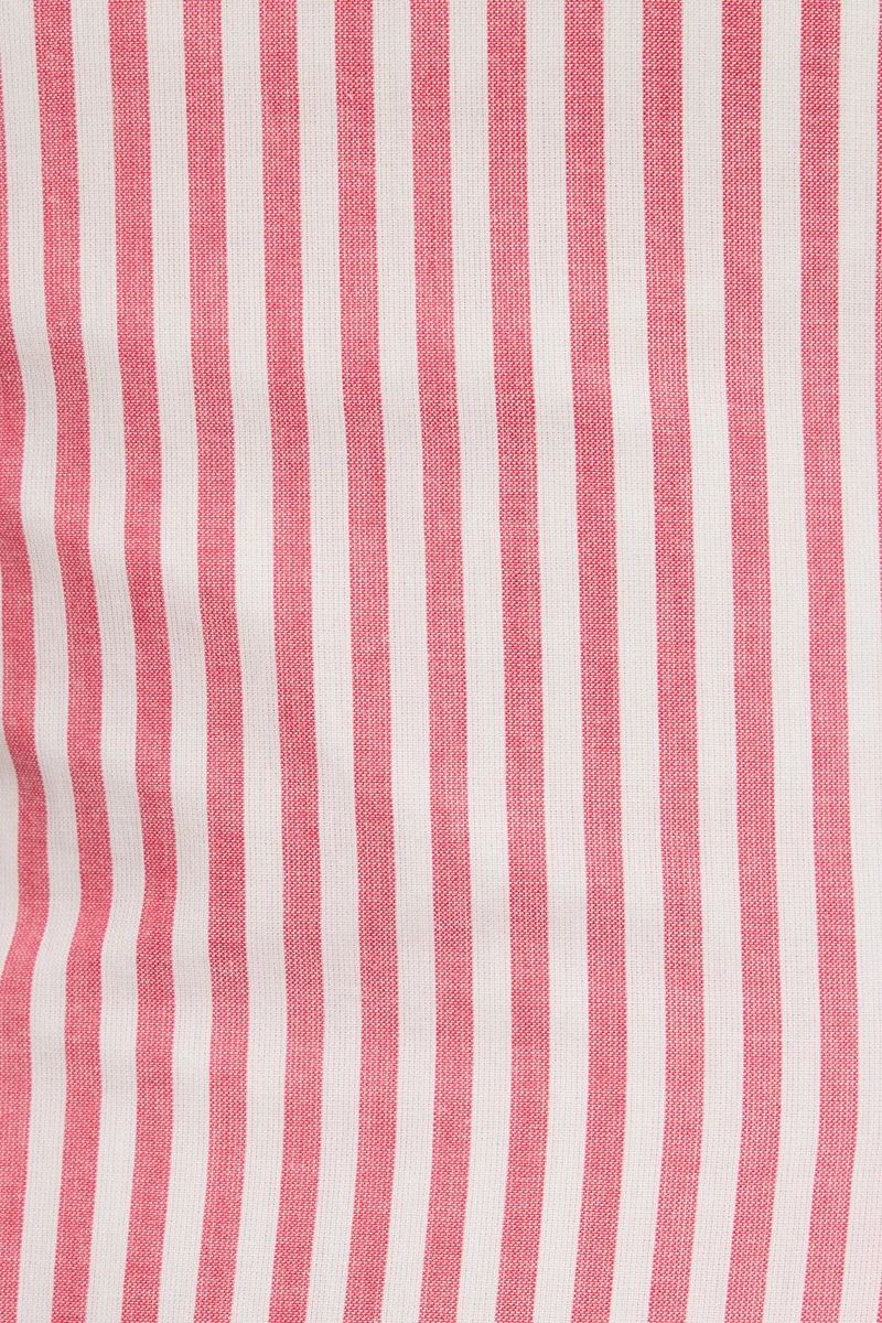 Jung|100% Cotton Striped Sleeveless Midi Dress