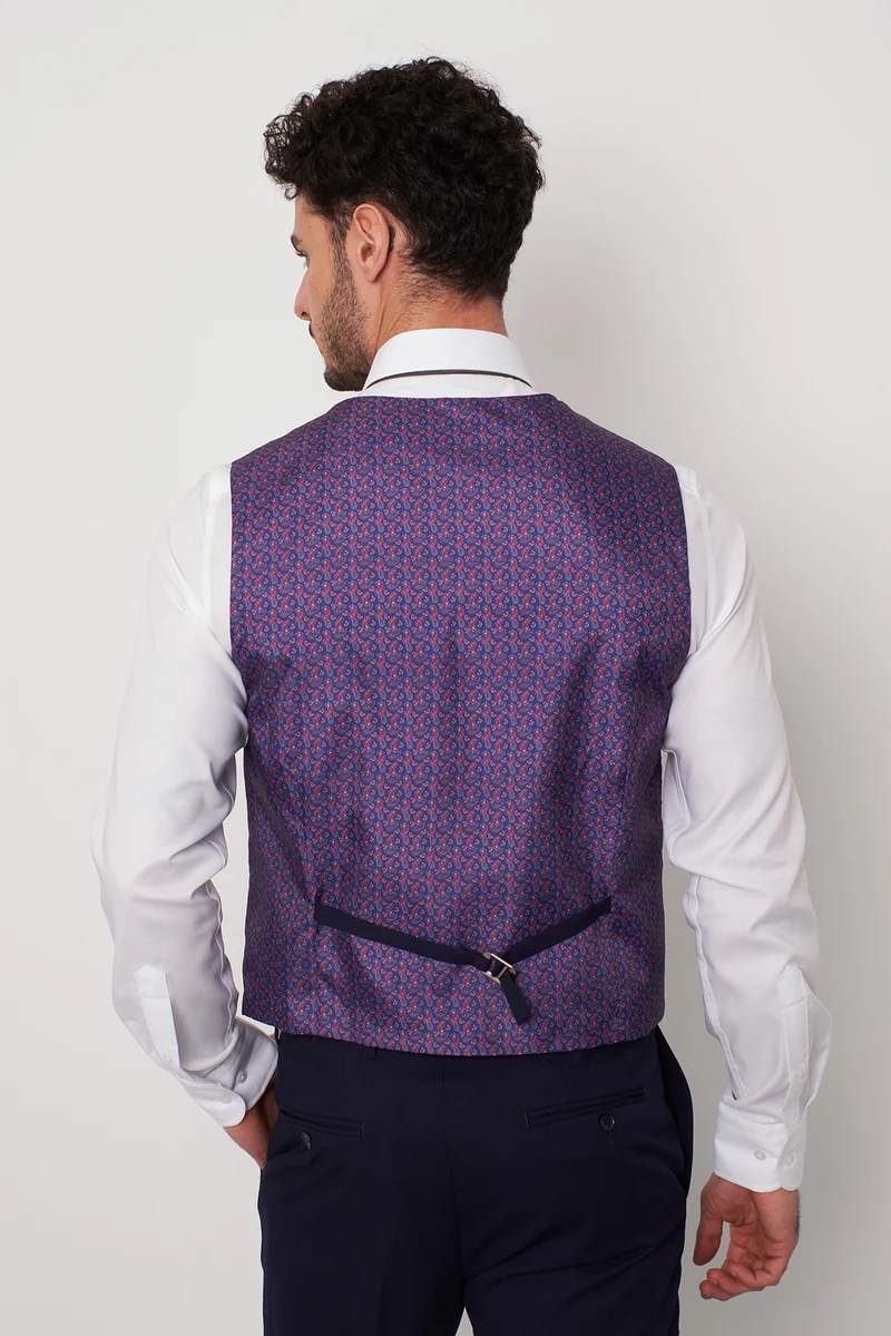 Man Waistcoat Blue
