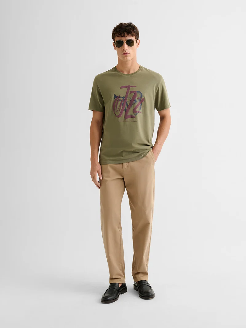 T-shirt col rond en jersey