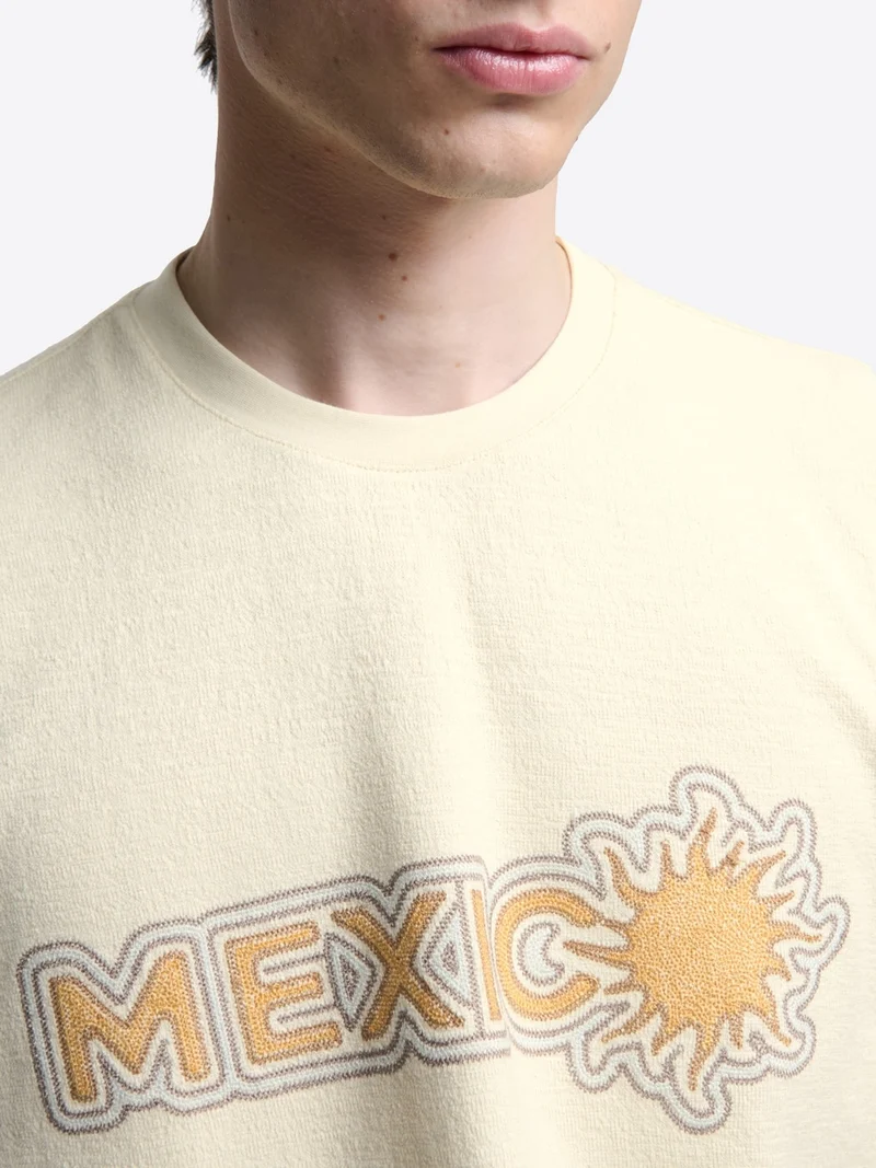 T-shirt col rond en coton