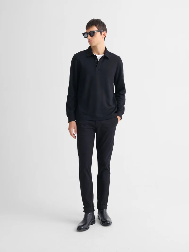 Polo boutonné regular