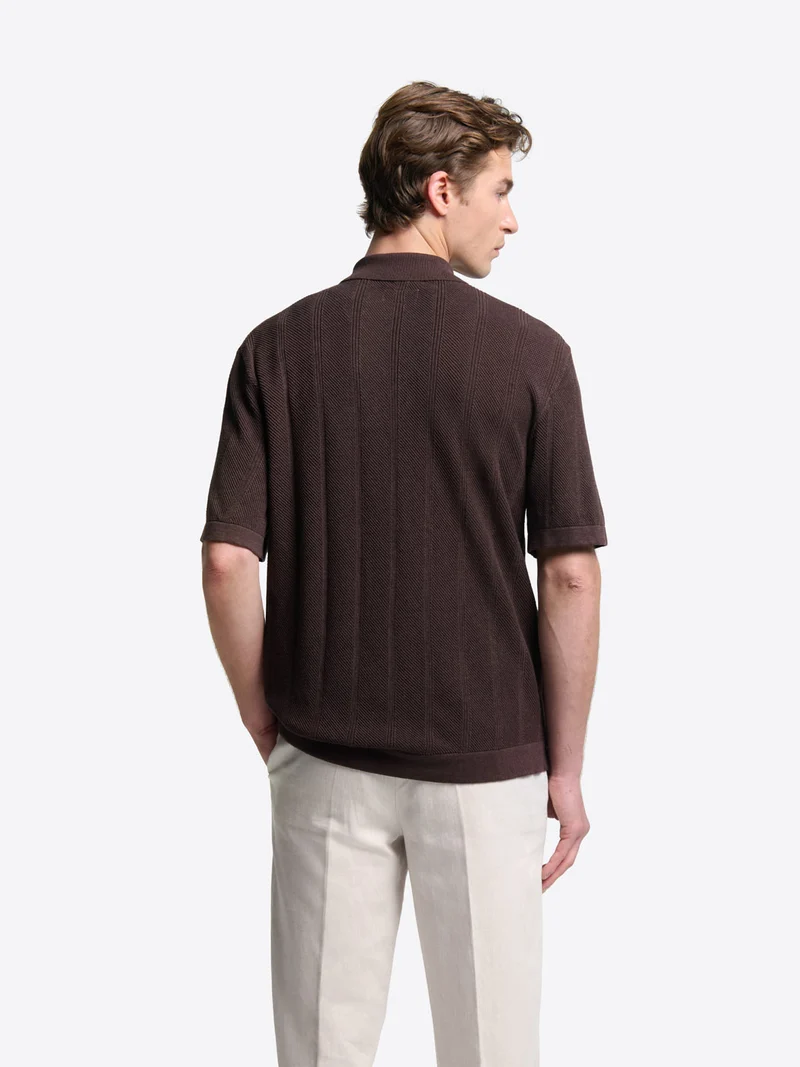 Chemise en maille jeux de points