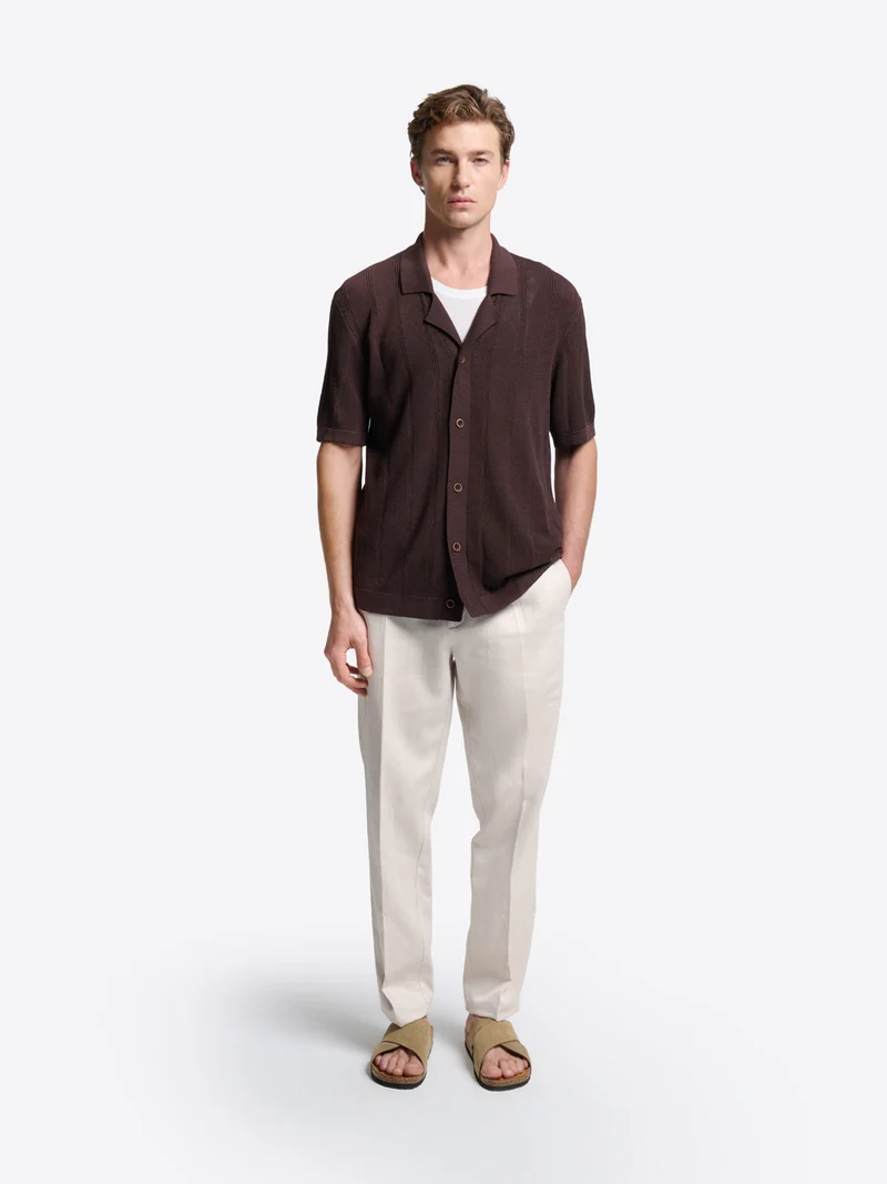 Chemise en maille jeux de points