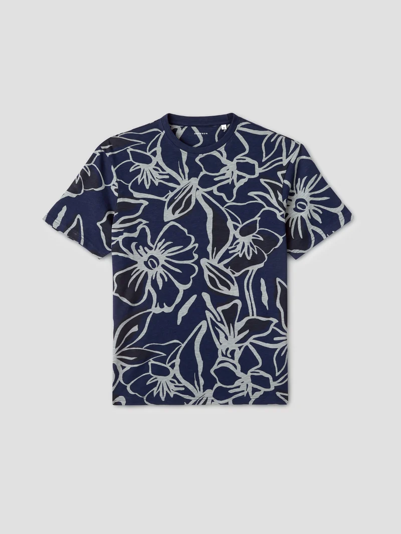 T-shirt col rond à motifs