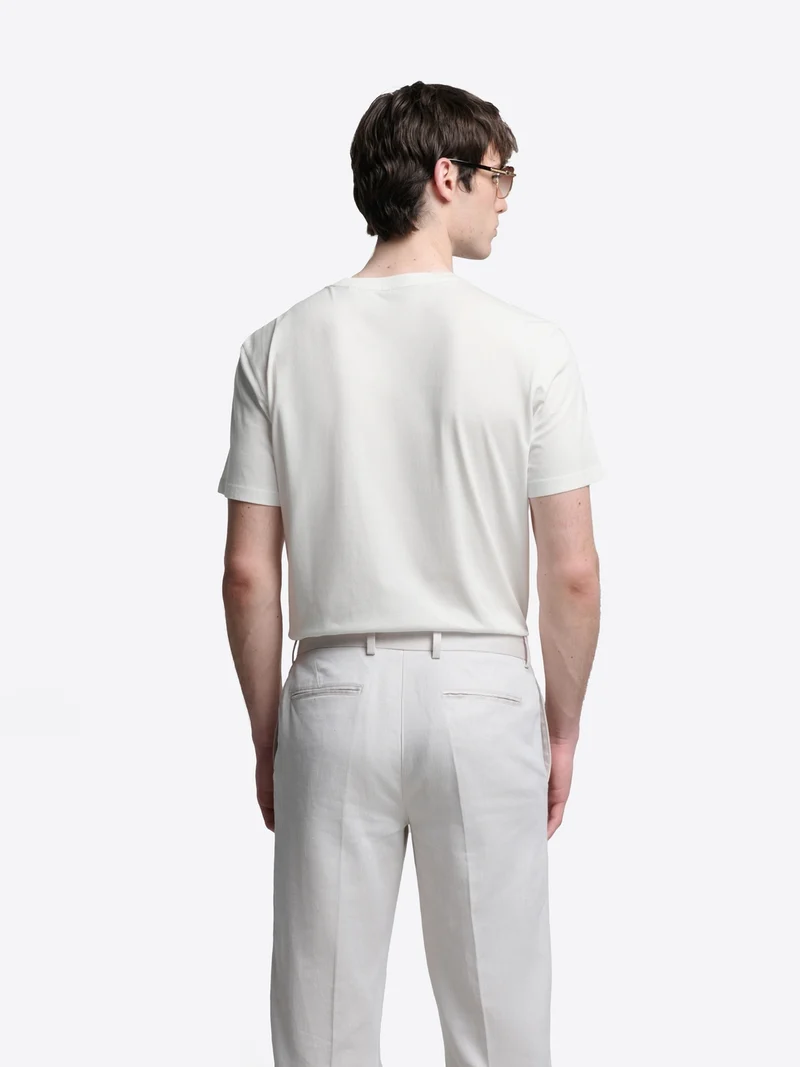 T-shirt col rond en coton