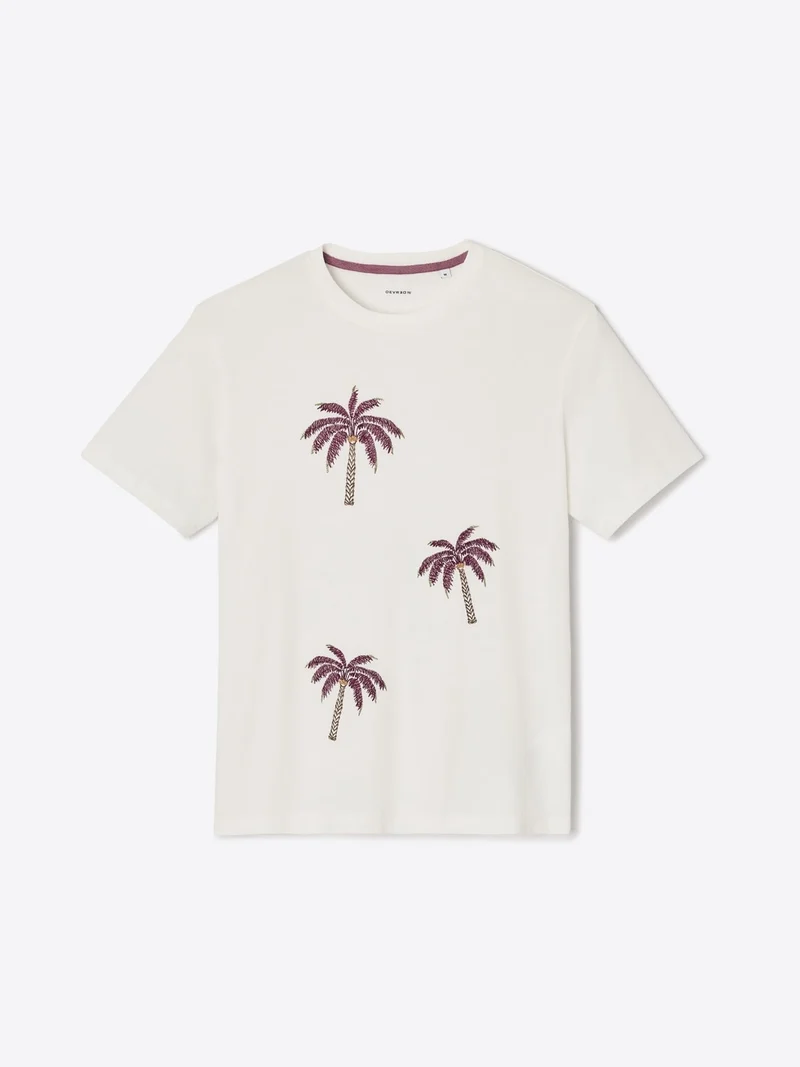 T-shirt col rond en coton