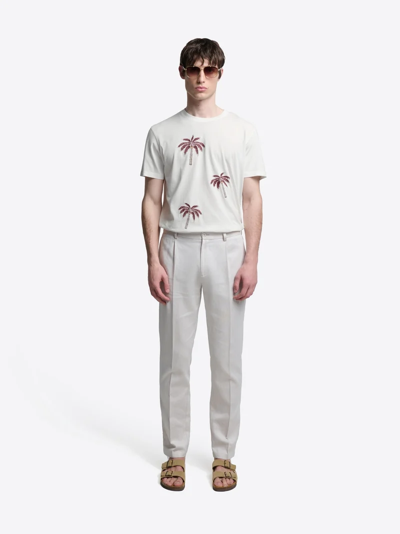 T-shirt col rond en coton