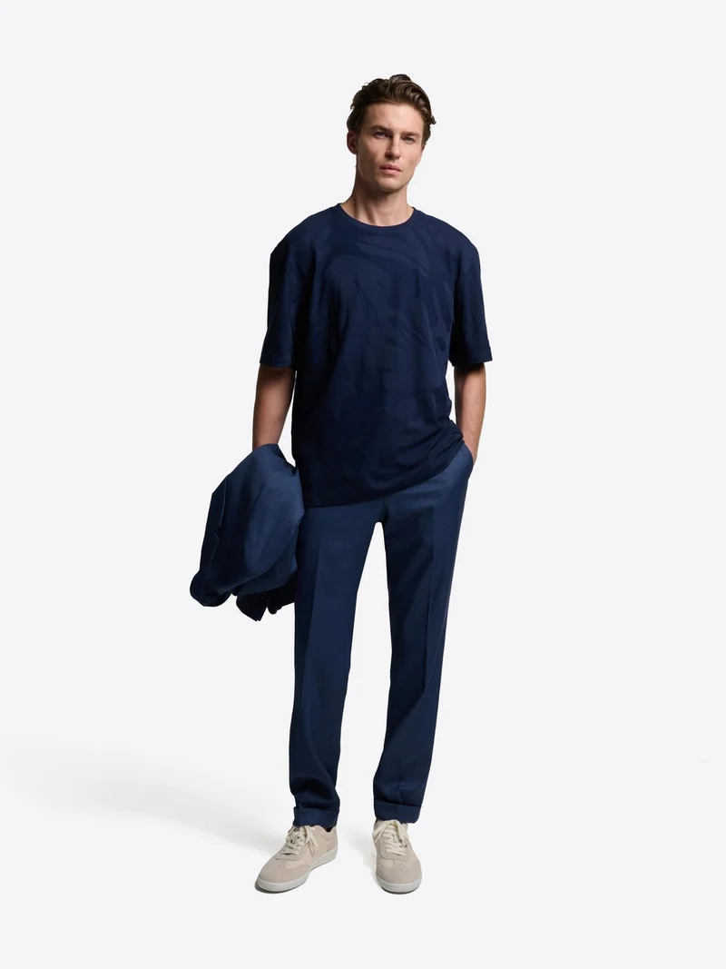 T-shirt col rond en coton