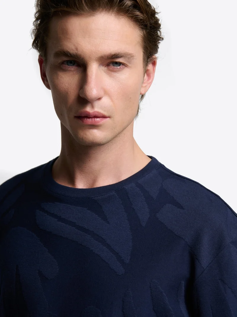 T-shirt col rond en coton