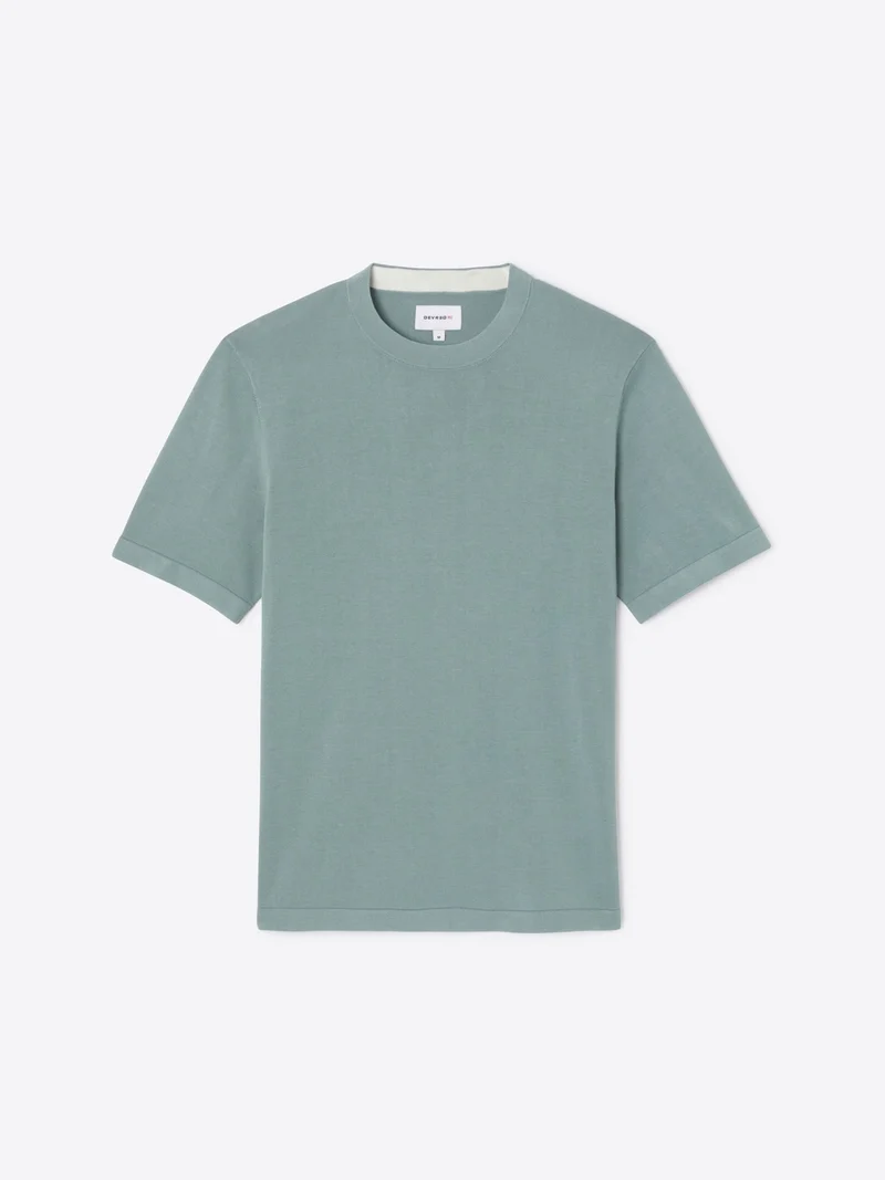 T-shirt maille col rond en coton