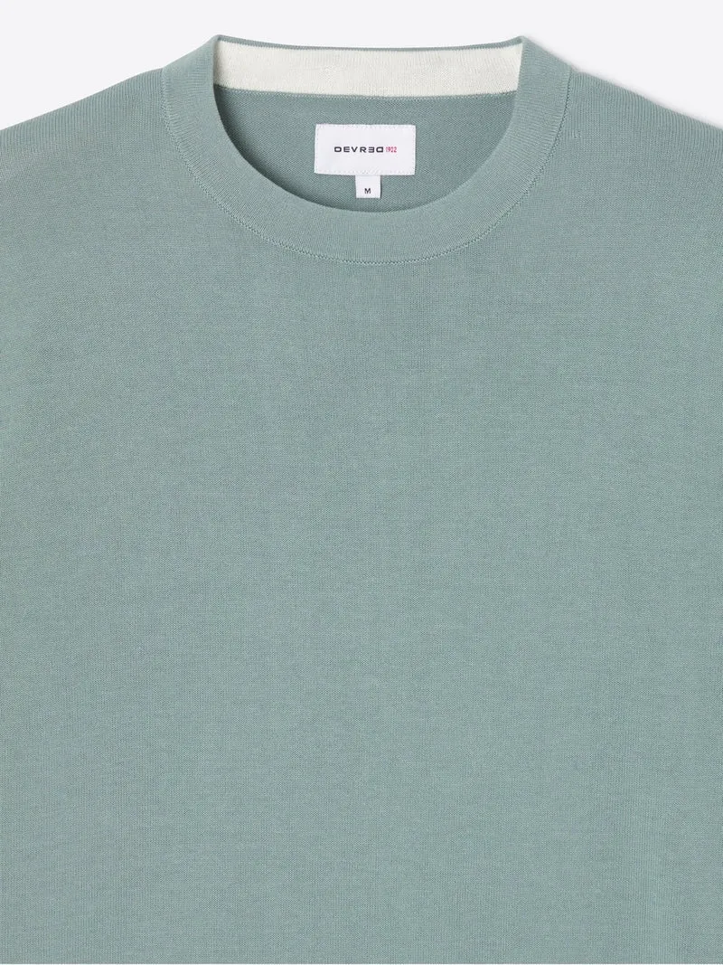 T-shirt maille col rond en coton
