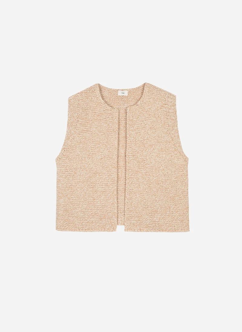 CARDIGAN SANS MANCHE LEGRINGOU CH beige