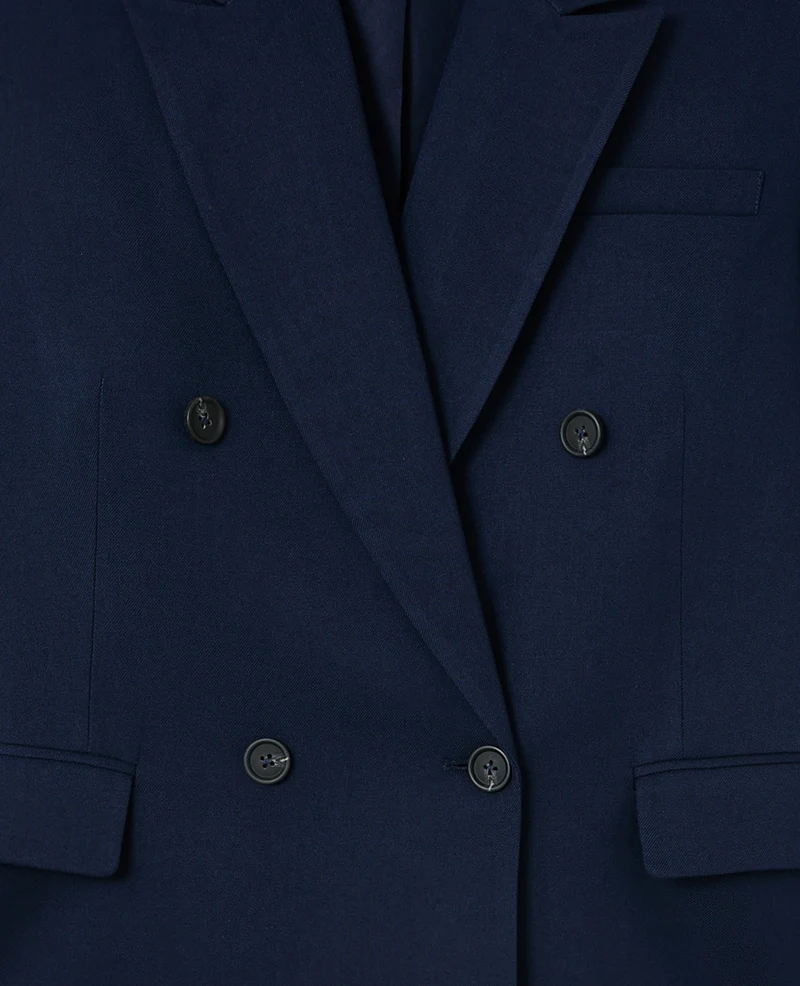 Veste blazer oversize double boutonnage