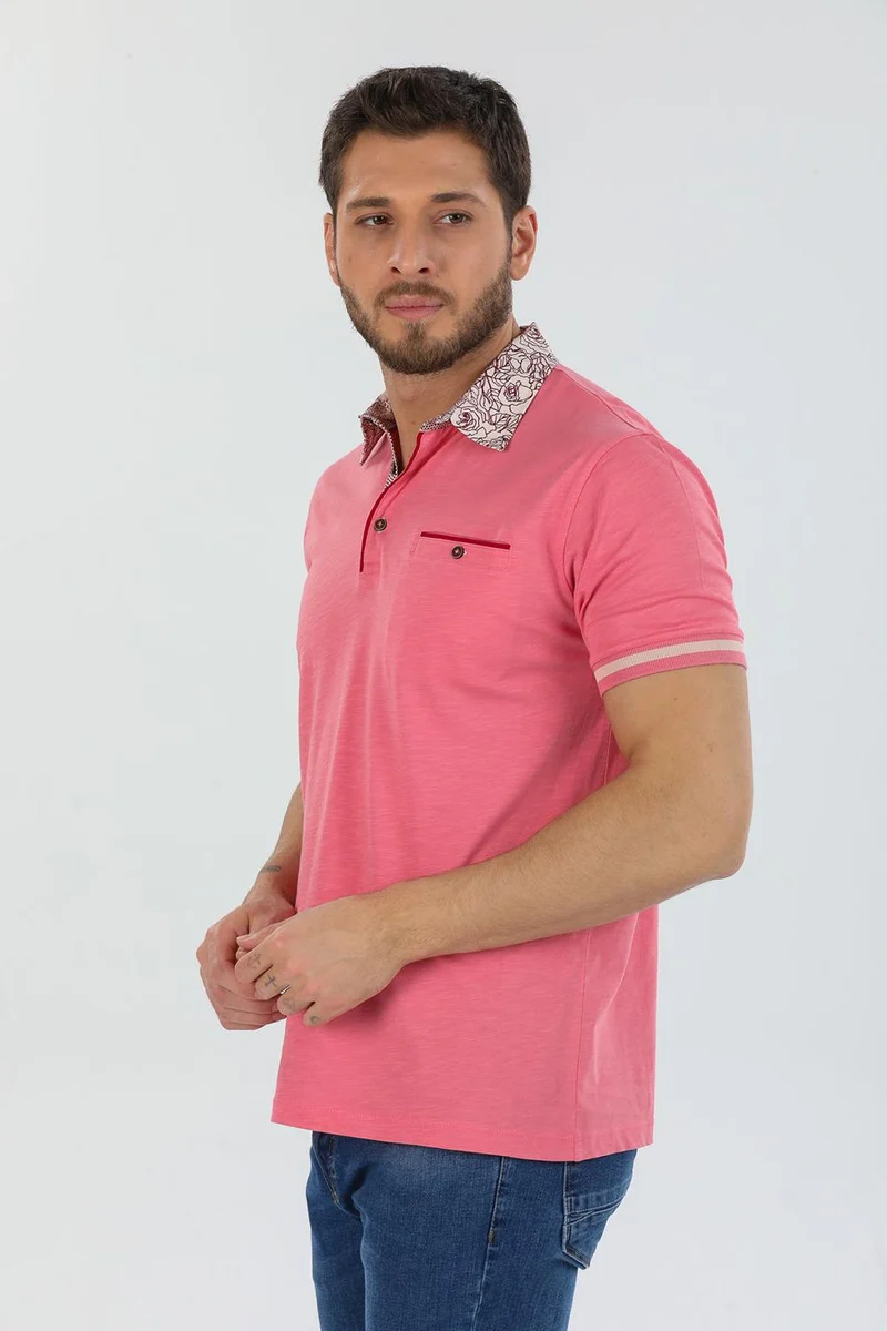 Cotton Man Polo Pink