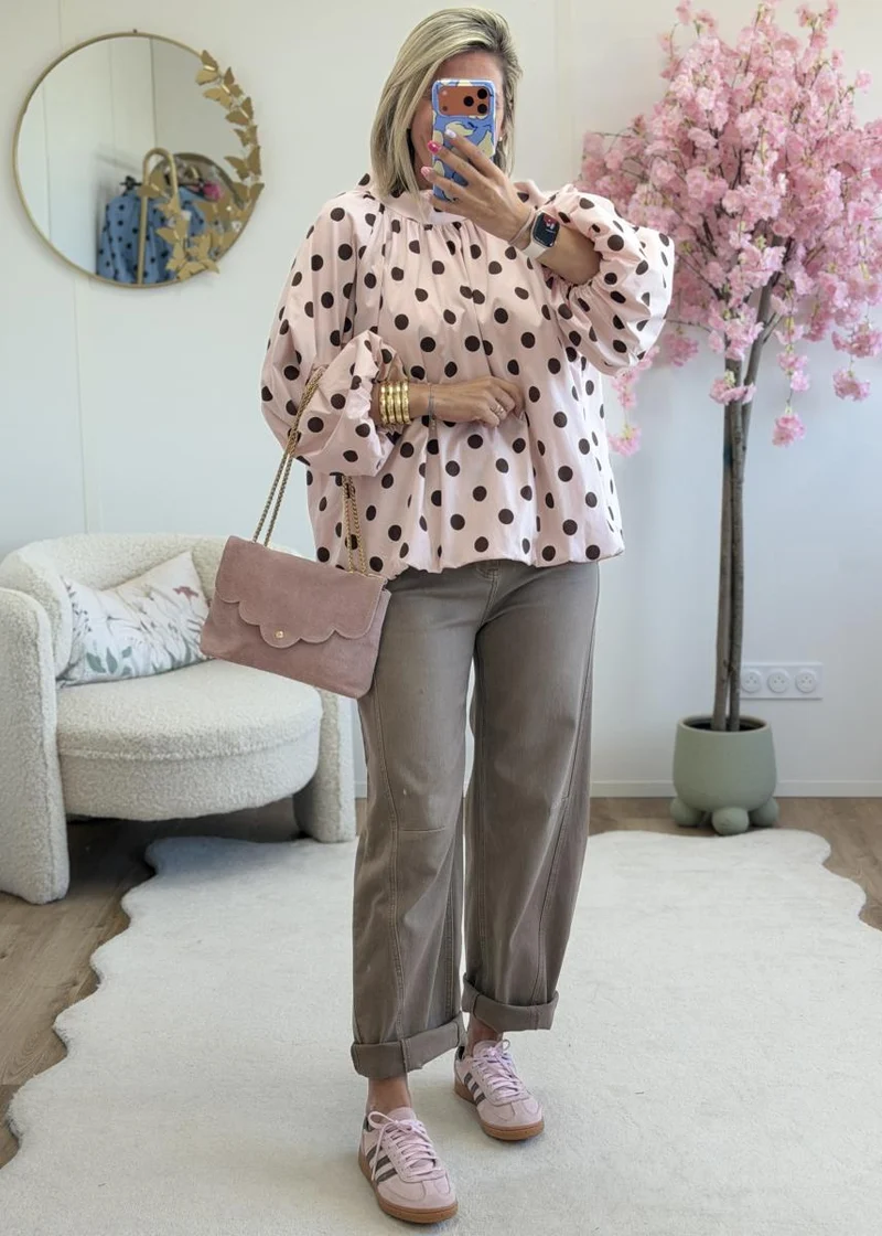 Blouse Inès rose