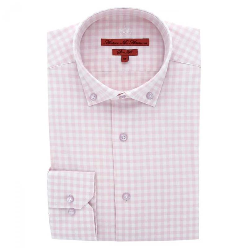 Chemise homme mode vichy coupe cintrée OLIVER Andrew Mac Allister