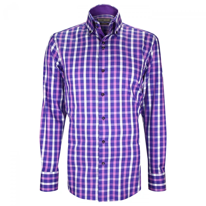Chemise homme double col à coudières coupe cintrée LORENZO Emporio balzani