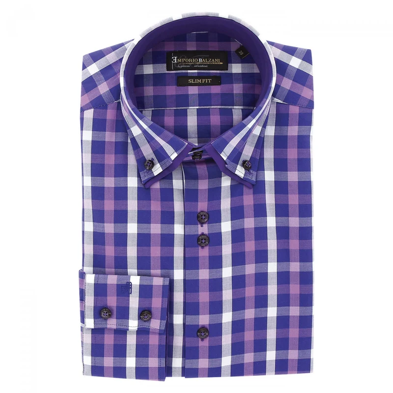 Chemise homme double col à coudières coupe cintrée LORENZO Emporio balzani
