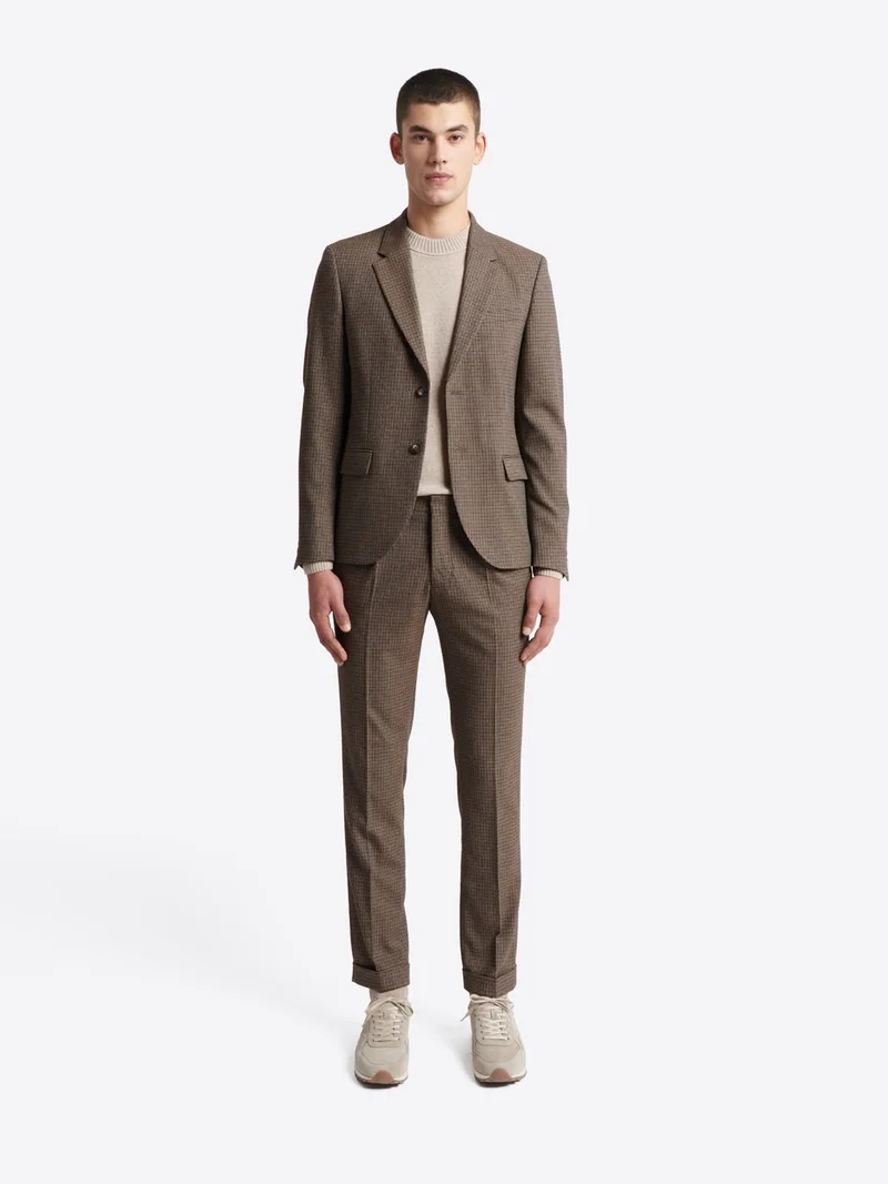 Pantalon de costume pied de poule