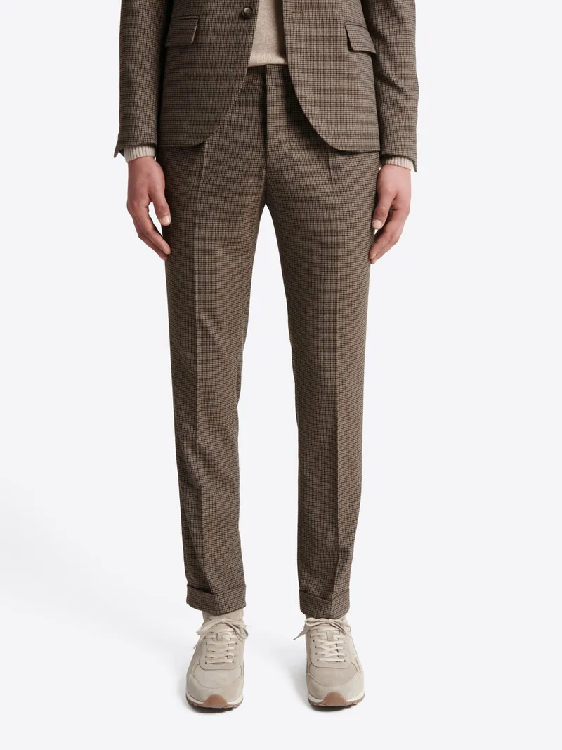 Pantalon de costume pied de poule