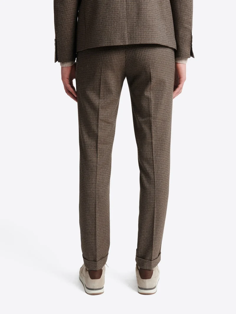 Pantalon de costume pied de poule