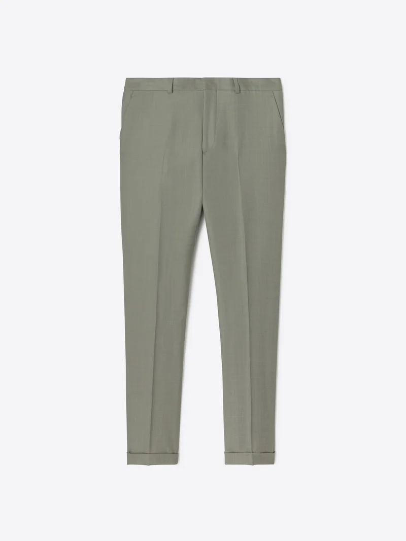 Pantalon de costume slim en laine
