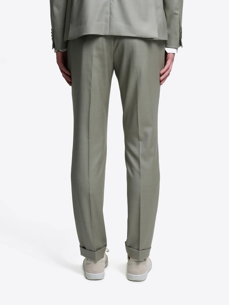 Pantalon de costume slim en laine