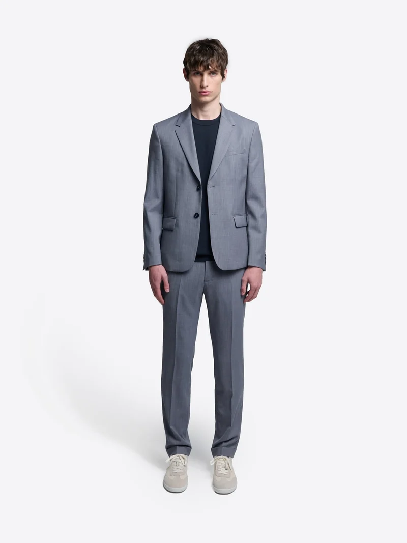 Pantalon de costume slim en laine