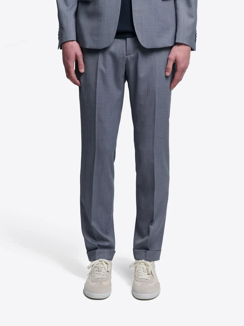 Pantalon de costume slim en laine